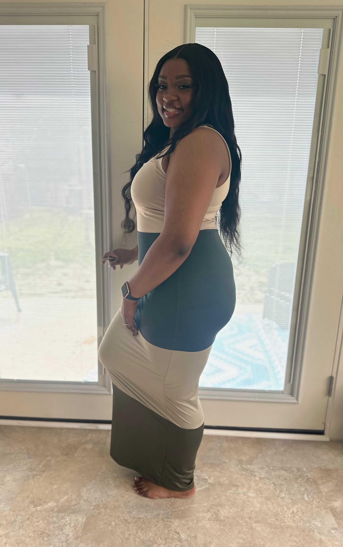 MEXI-MAXI COMBO DRESS