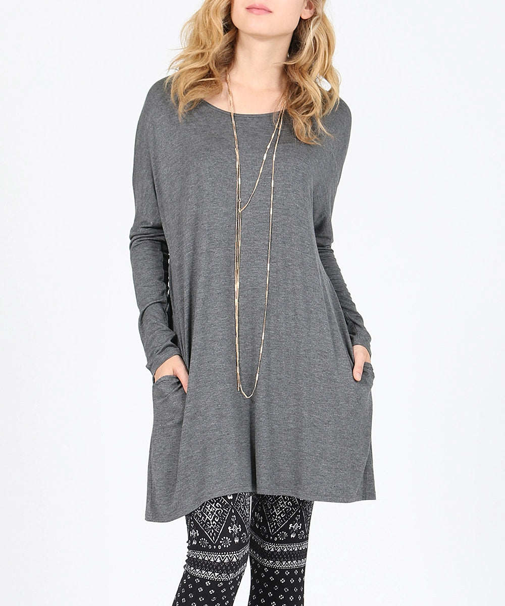 Boatneck Swing Dress