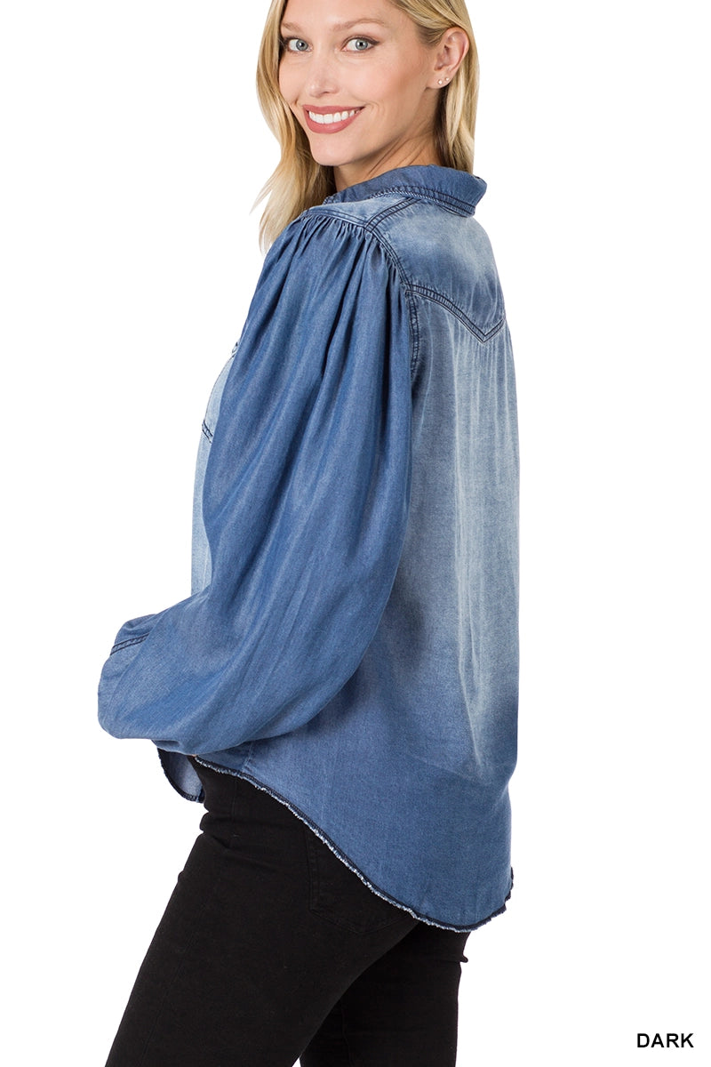 Balloon Jean Shirt.