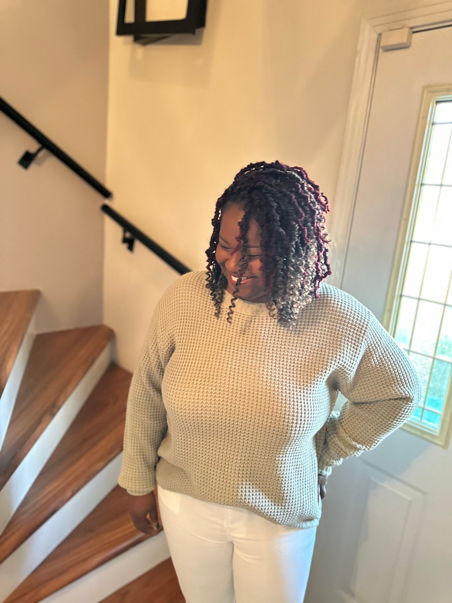 Waffle Sweater (curvy)