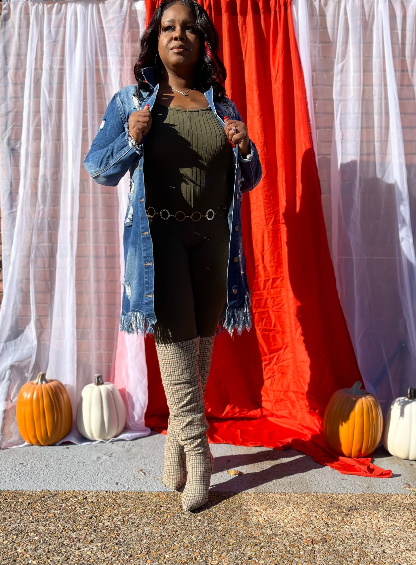 DISTRESSED DENIM JACKET