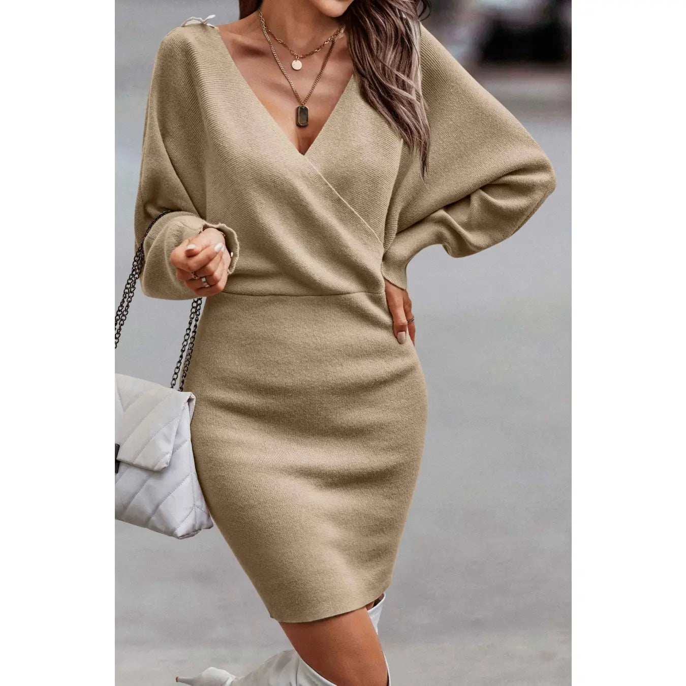 Ms Lace Sweater Dress