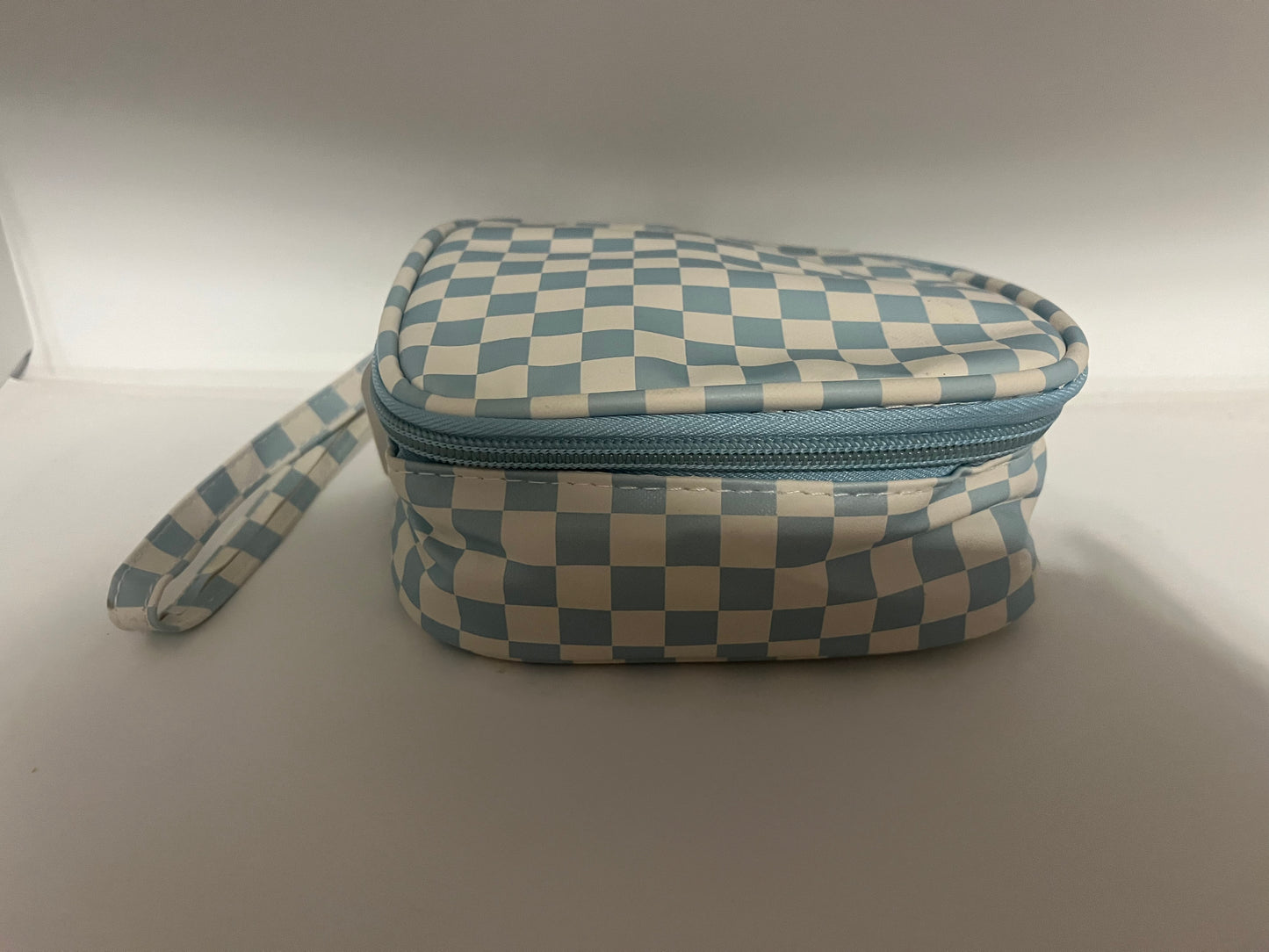 Checkered Cosmetic Bag