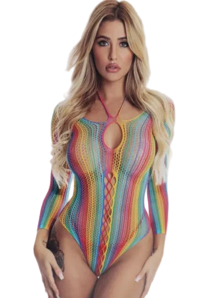 Long Sleeve Rainbow Bodysuit